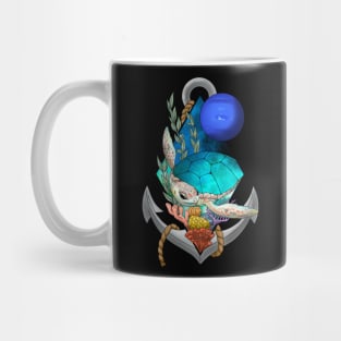 Space sea turtle neptune Mug